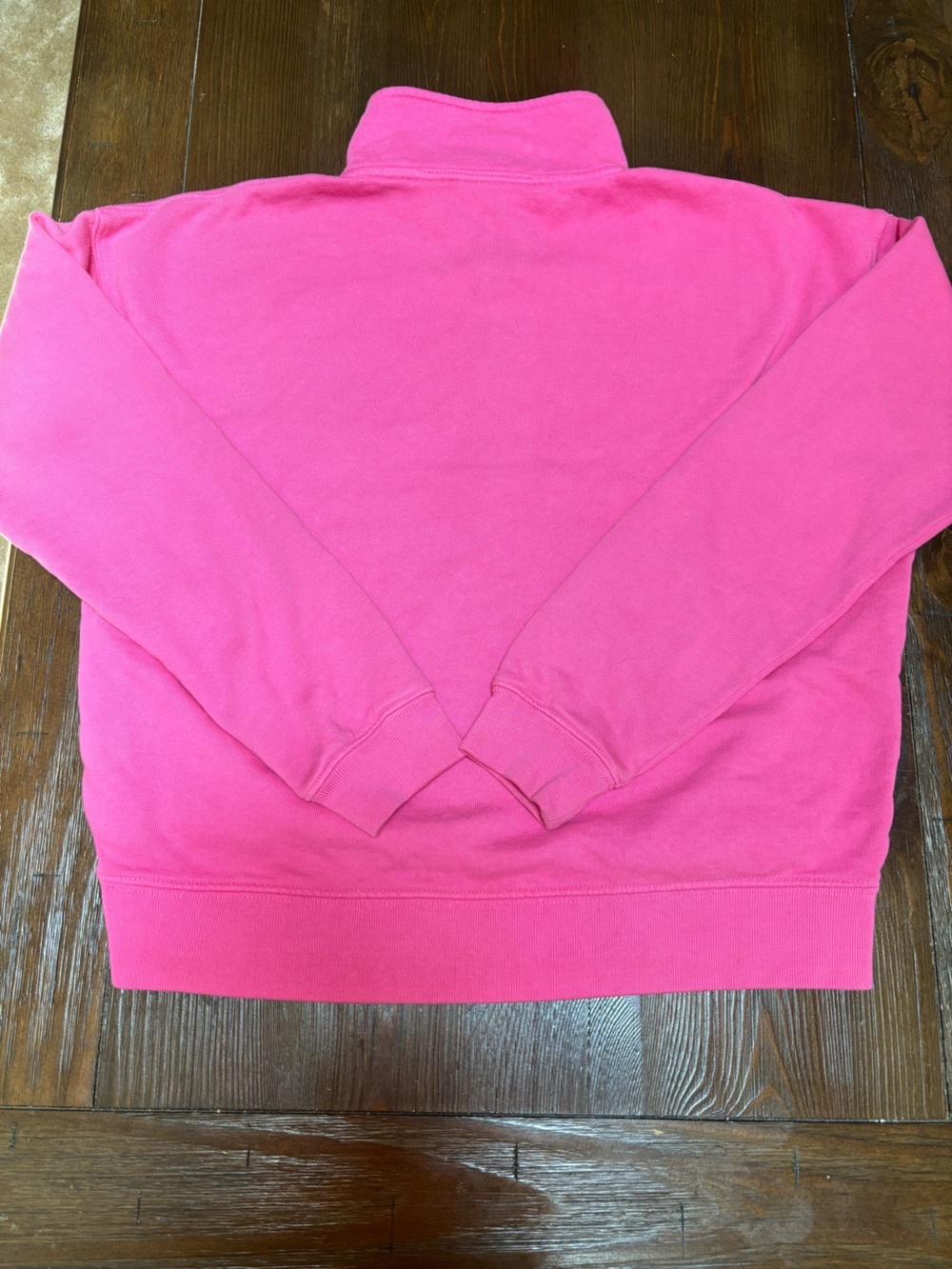 Roller Rabbit Monkey Love Pink Half Zip Cropped Pullover Sweatshirt Size XS - Picture 3 of 8